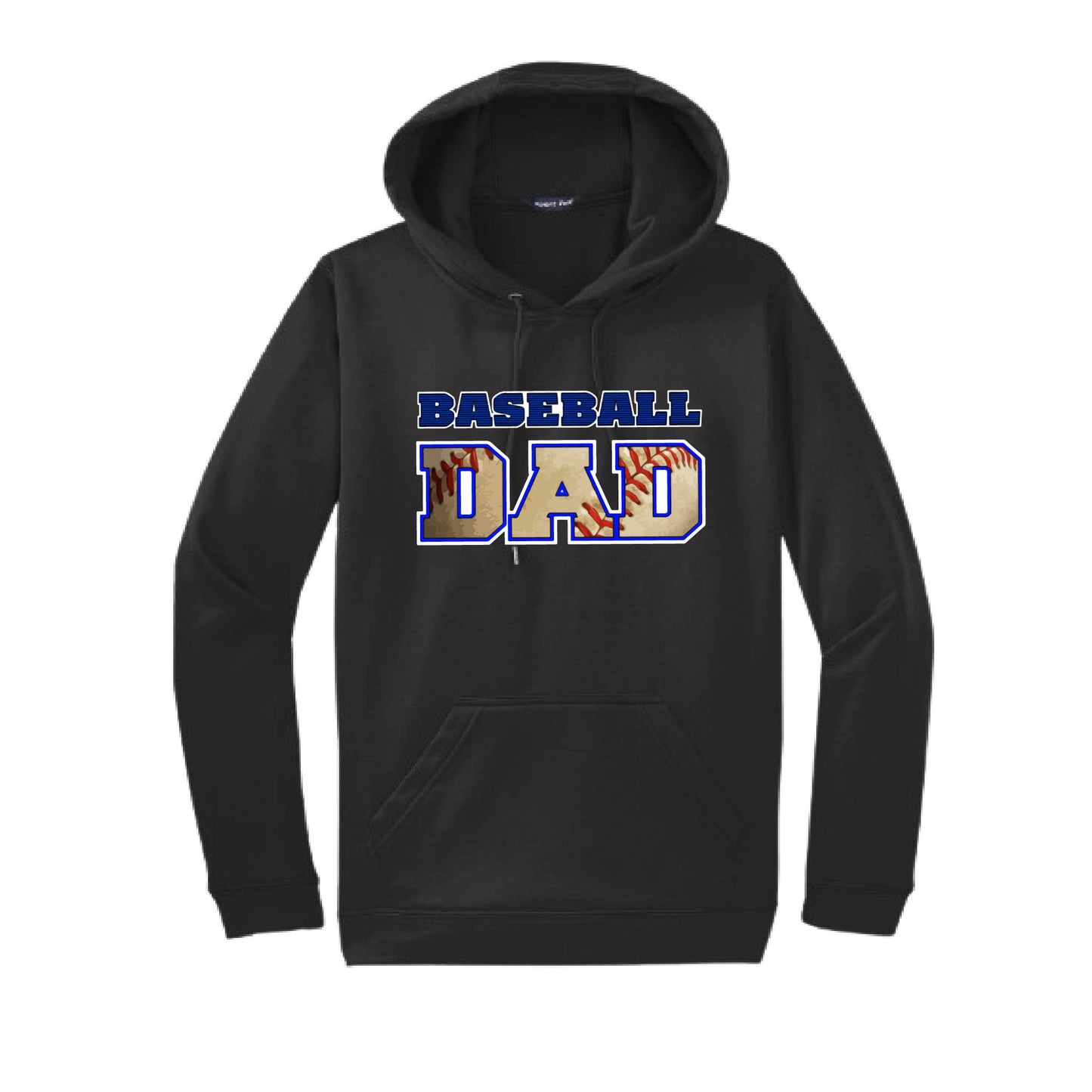 Baseball Dad | Unisex Hoodie Athletic Baseball Sweatshirt | 50% Cotton/50% Polyester