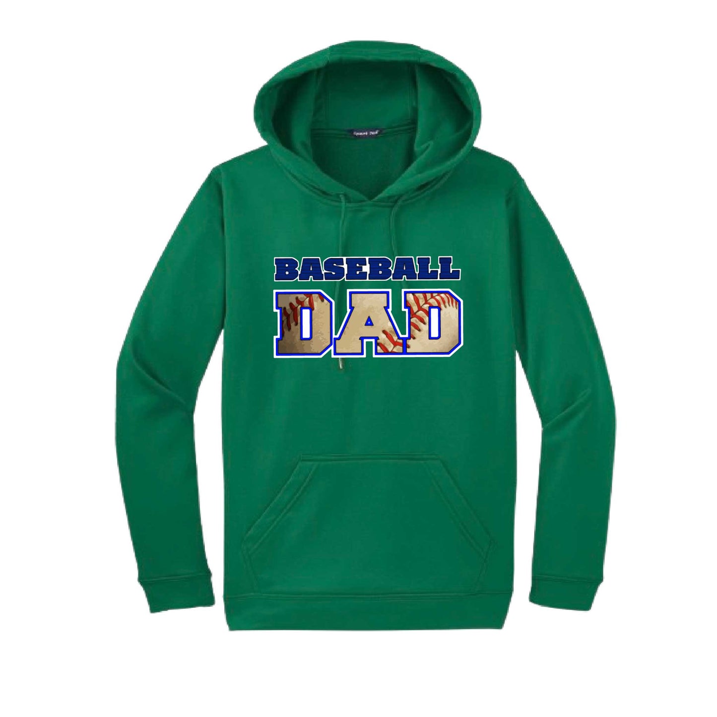 Baseball Dad | Unisex Hoodie Athletic Baseball Sweatshirt | 50% Cotton/50% Polyester