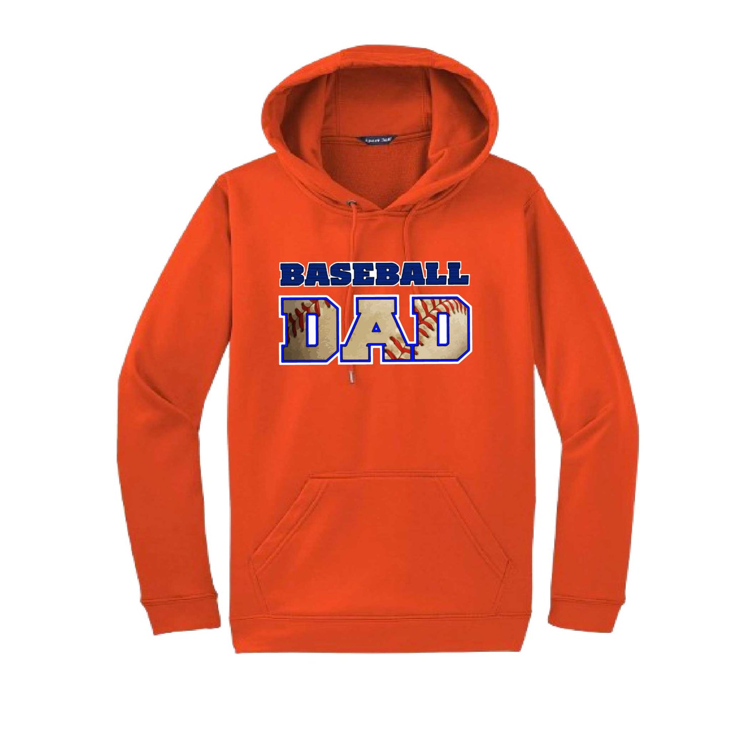 Baseball Dad | Unisex Hoodie Athletic Baseball Sweatshirt | 50% Cotton/50% Polyester