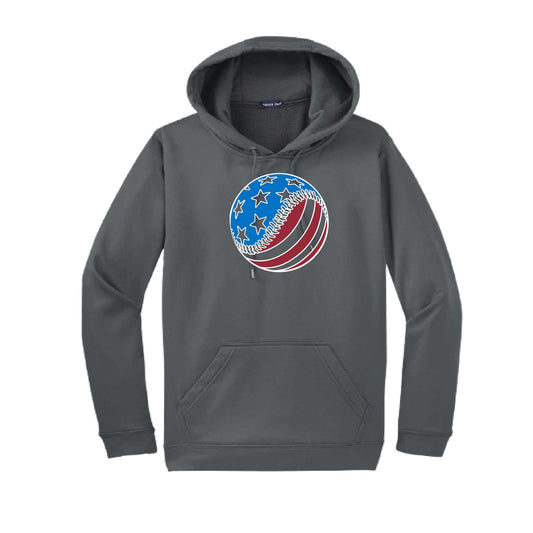 Fastball | Unisex Hoodie Athletic Baseball Sweatshirt | 50% Cotton/50% Polyester