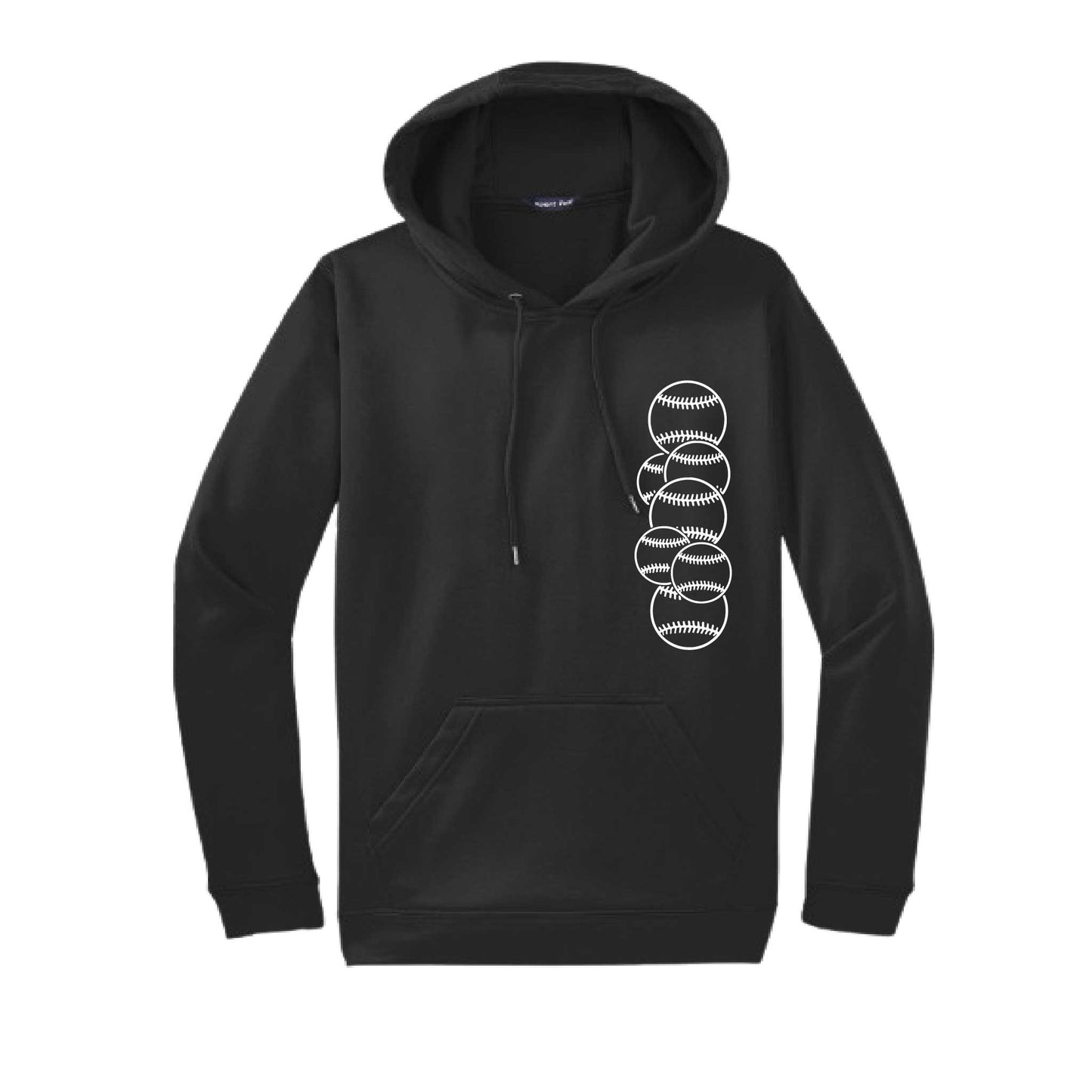 Full Count | Unisex Hoodie Athletic Baseball Sweatshirt | 50% Cotton/50% Polyester