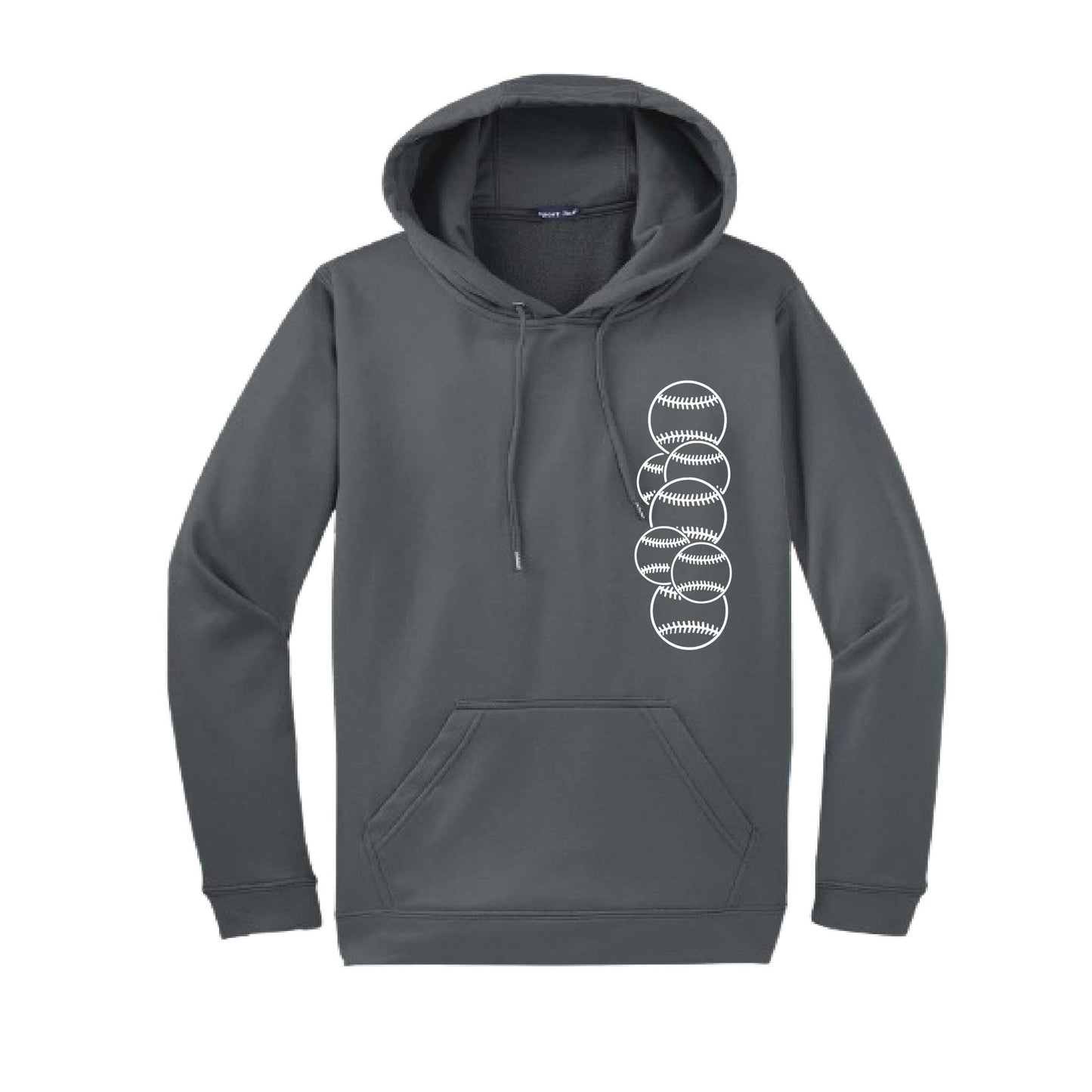 Full Count | Unisex Hoodie Athletic Baseball Sweatshirt | 50% Cotton/50% Polyester