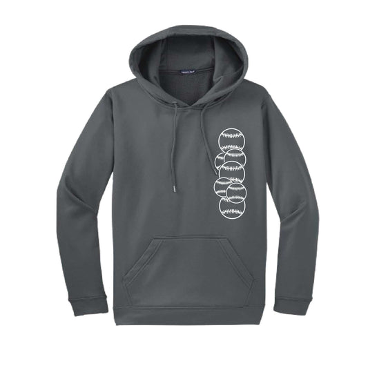 Full Count | Unisex Hoodie Athletic Baseball Sweatshirt | 50% Cotton/50% Polyester