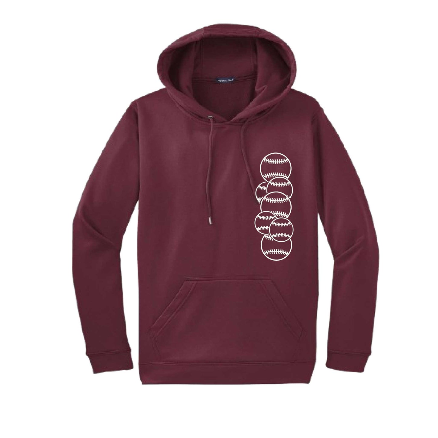 Full Count | Unisex Hoodie Athletic Baseball Sweatshirt | 50% Cotton/50% Polyester