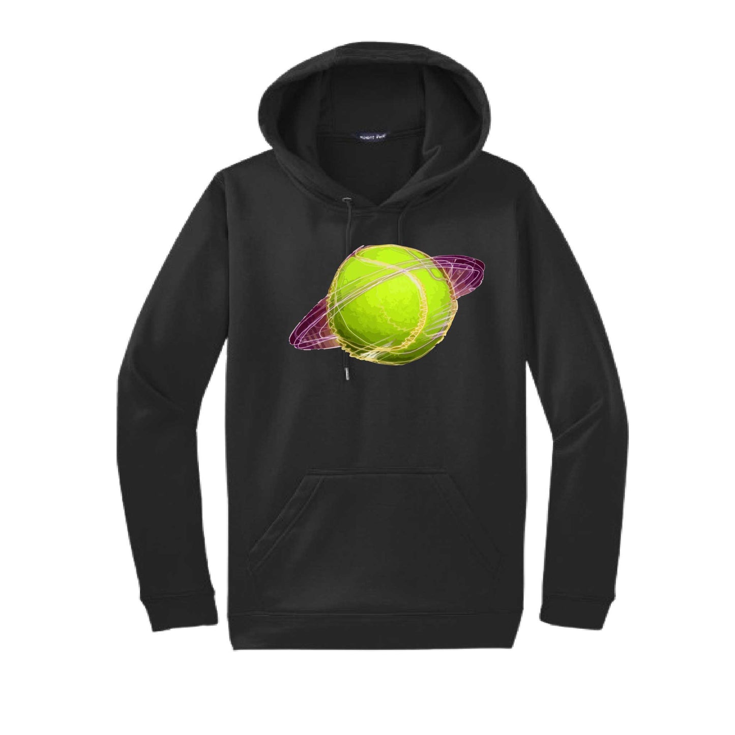 Galactic Tennis | Unisex Hoodie Athletic Tennis Sweatshirt | 50% Cotton/50% Polyester