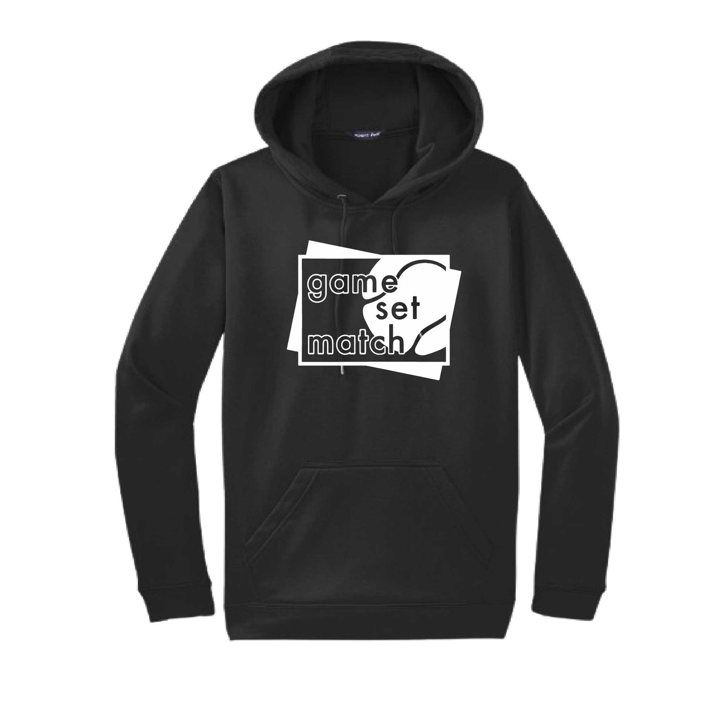 Game Set Match | Unisex Hoodie Athletic Tennis Sweatshirt | 50% Cotton/50% Polyester