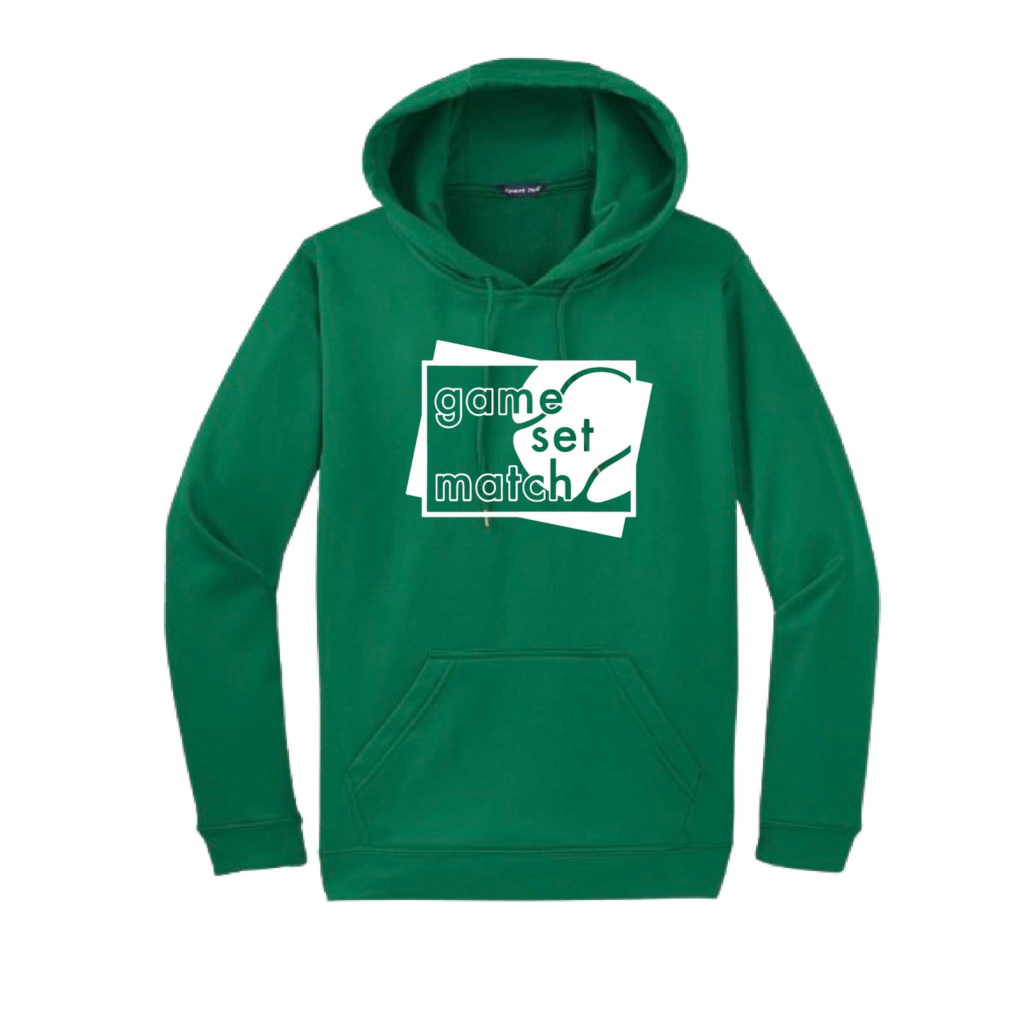 Game Set Match | Unisex Hoodie Athletic Tennis Sweatshirt | 50% Cotton/50% Polyester