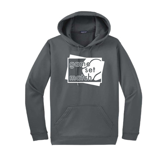 Game Set Match | Unisex Hoodie Athletic Tennis Sweatshirt | 50% Cotton/50% Polyester