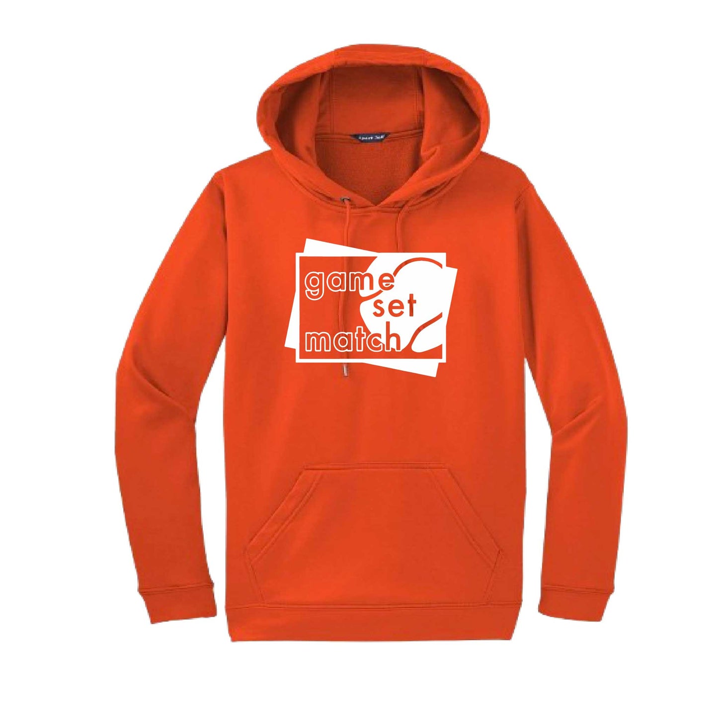 Game Set Match | Unisex Hoodie Athletic Tennis Sweatshirt | 50% Cotton/50% Polyester