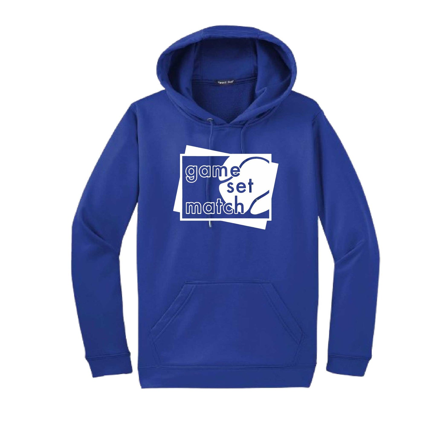 Game Set Match | Unisex Hoodie Athletic Tennis Sweatshirt | 50% Cotton/50% Polyester