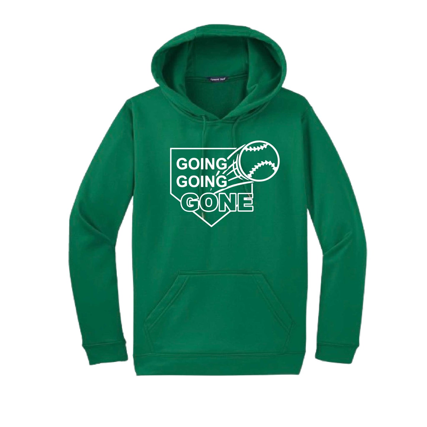 Going Going Gone | Unisex Hoodie Athletic Baseball Sweatshirt | 50% Cotton/50% Polyester