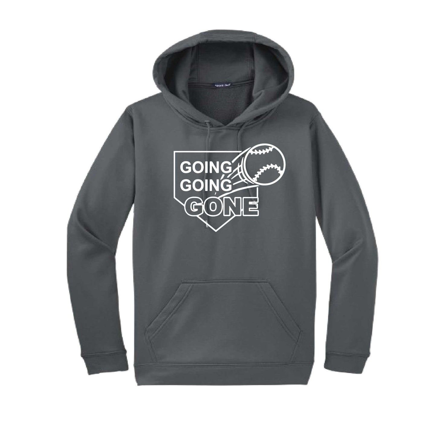 Going Going Gone | Unisex Hoodie Athletic Baseball Sweatshirt | 50% Cotton/50% Polyester