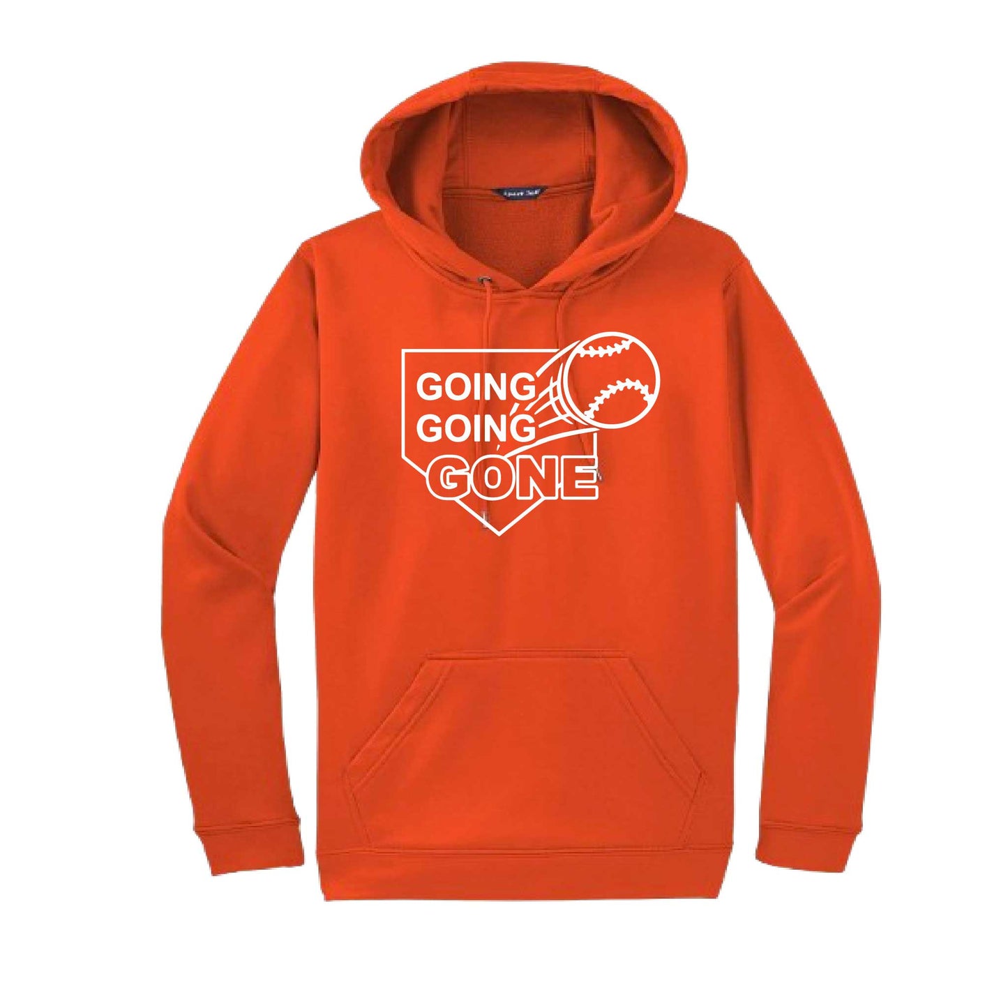Going Going Gone | Unisex Hoodie Athletic Baseball Sweatshirt | 50% Cotton/50% Polyester