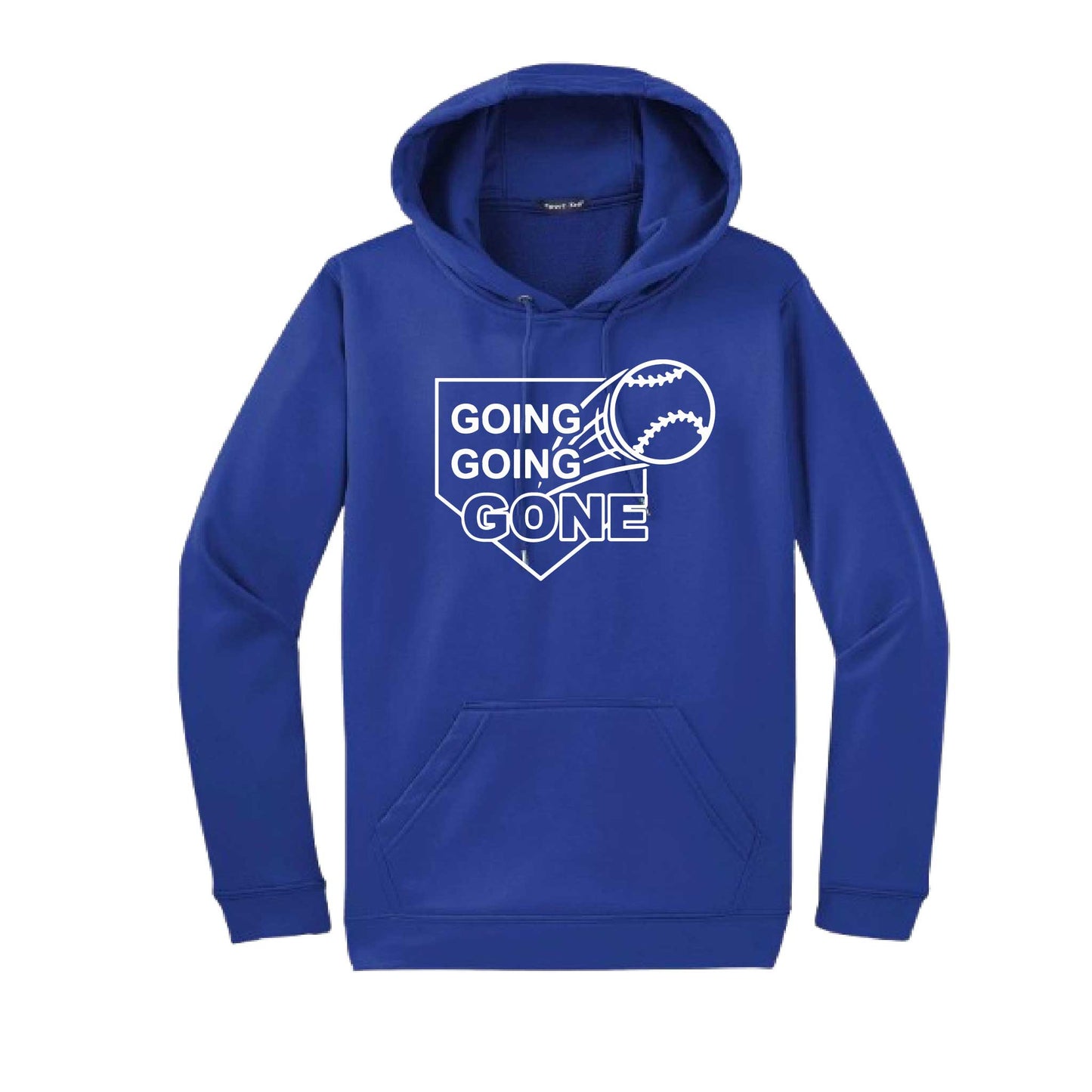 Going Going Gone | Unisex Hoodie Athletic Baseball Sweatshirt | 50% Cotton/50% Polyester