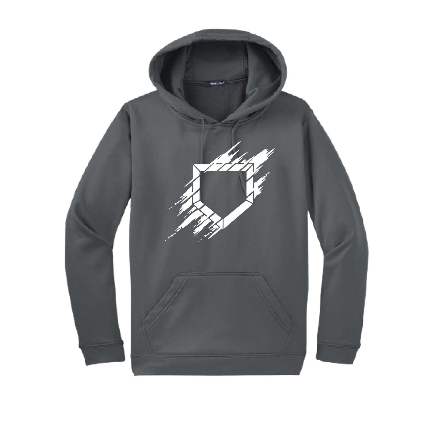 Home Plate | Unisex Hoodie Athletic Baseball Sweatshirt | 50% Cotton/50% Polyester