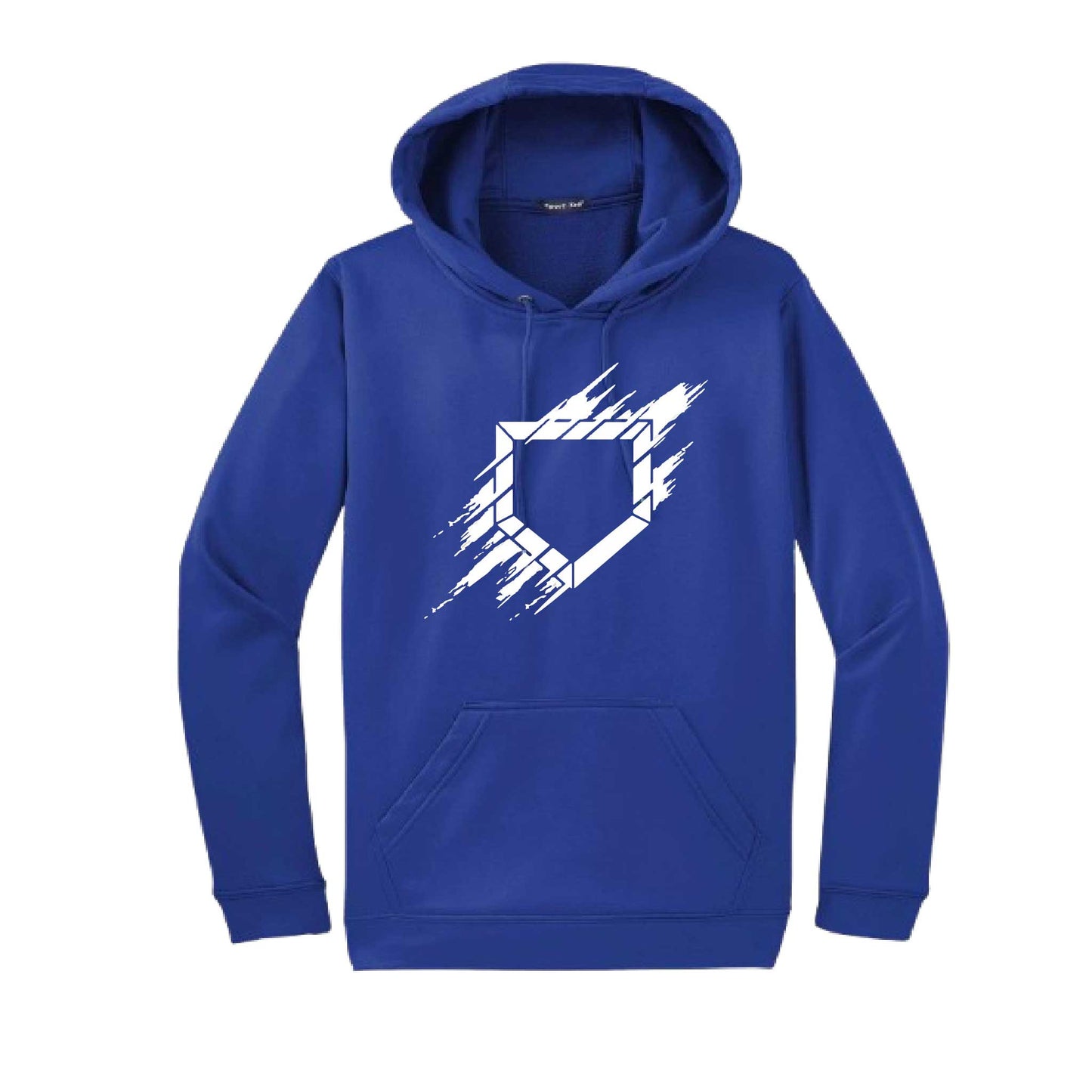 Home Plate | Unisex Hoodie Athletic Baseball Sweatshirt | 50% Cotton/50% Polyester