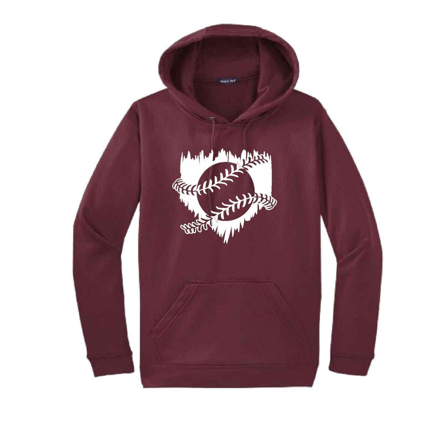 Home Run | Unisex Hoodie Athletic Baseball Sweatshirt | 50% Cotton/50% Polyester