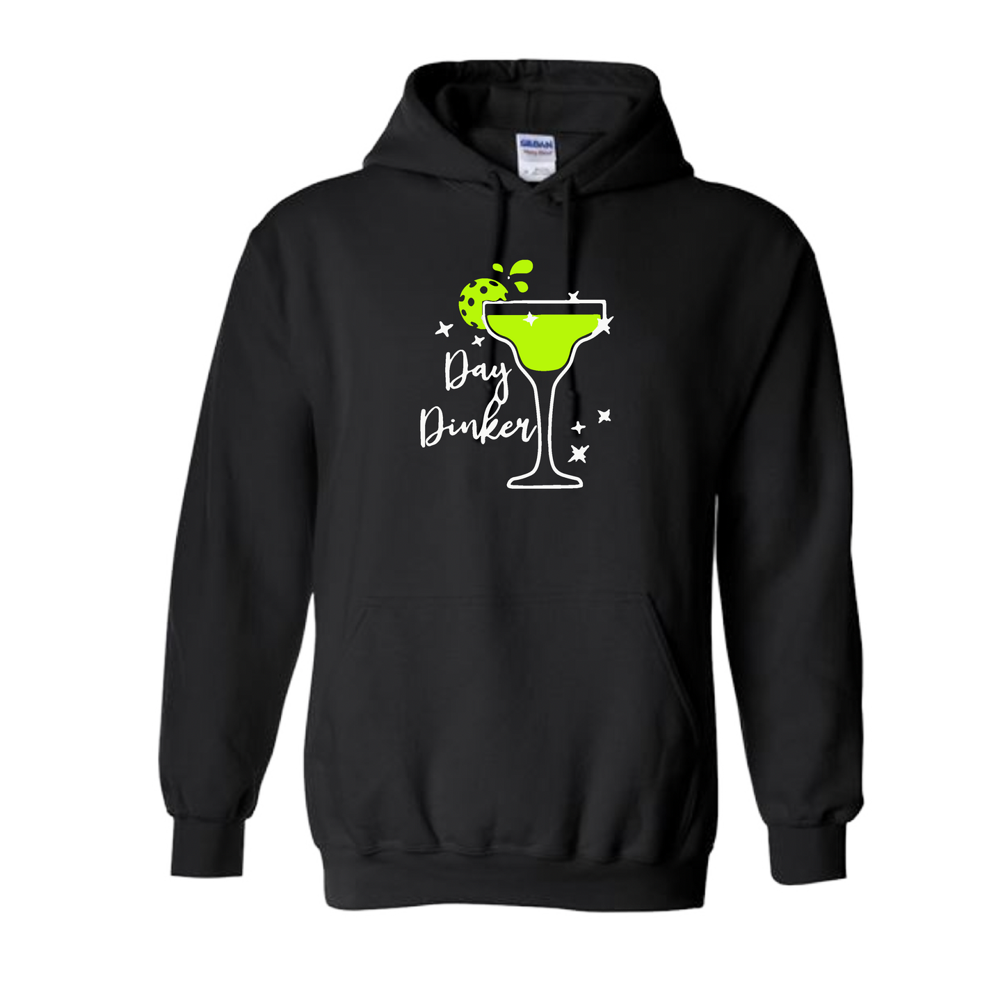 Day Dinker Pickleball Lime | Unisex Hoodie Athletic Sweatshirt | 50% Cotton/50% Polyester