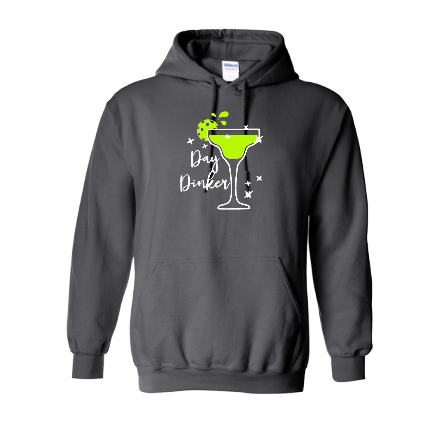 Day Dinker Pickleball Lime | Unisex Hoodie Athletic Sweatshirt | 50% Cotton/50% Polyester