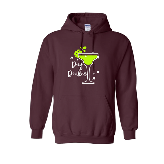 Day Dinker Pickleball Lime | Unisex Hoodie Athletic Sweatshirt | 50% Cotton/50% Polyester