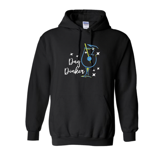 Day Dinker Pickleball Olive | Unisex Hoodie Athletic Sweatshirt | 50% Cotton/50% Polyester