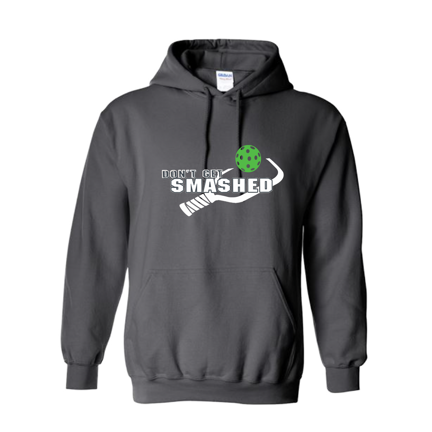 Don't Get Smashed Customizable (Colors Green Rainbow Red) | Unisex Hoodie Pickleball Sweatshirt | 50% Cotton 50% Polyester