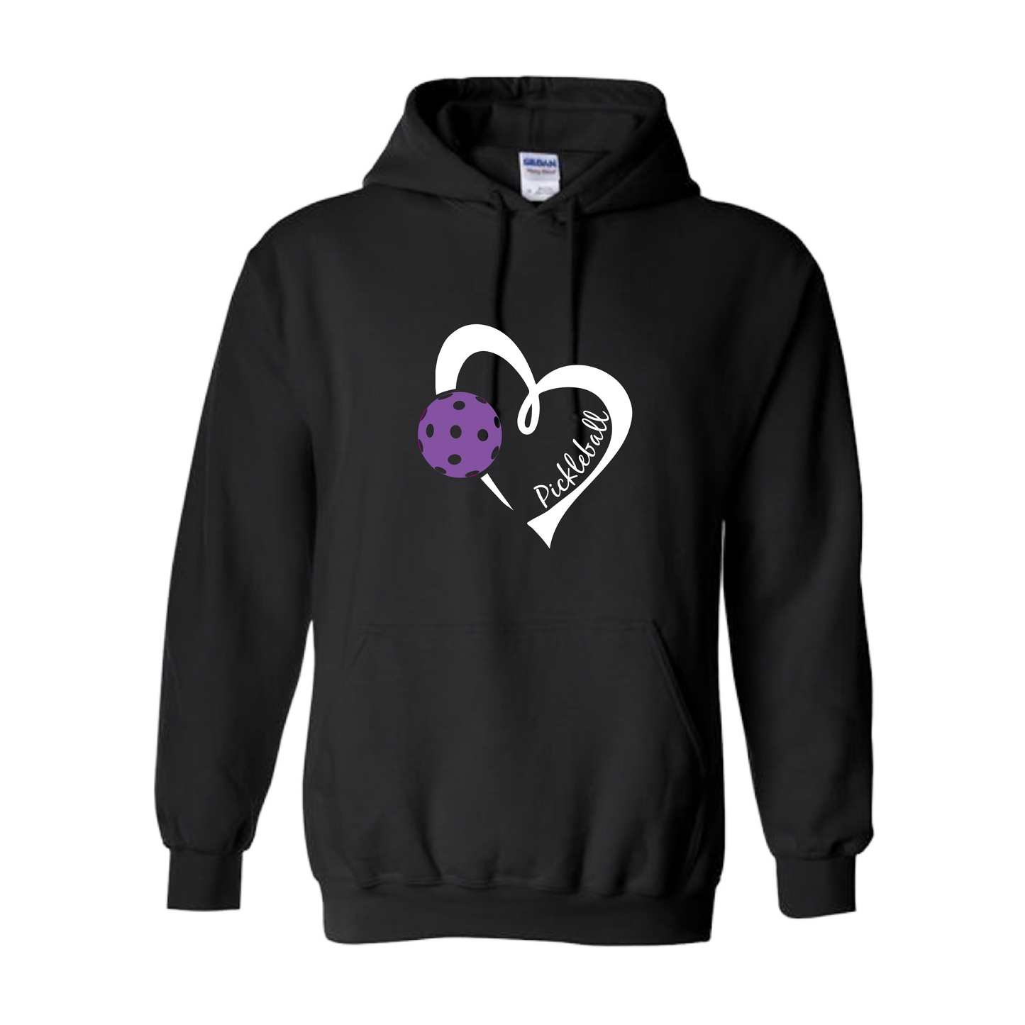 This unisex hoodie is designed to keep the wearer warm and comfortable on the Pickleball court. It features a double-lined hood, moisture-wicking material, and a front pouch pocket. With its unique design, it provides both fashion and function.