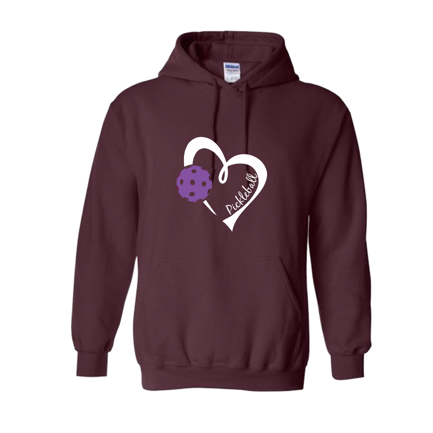 This unisex hoodie is designed to keep the wearer warm and comfortable on the Pickleball court. It features a double-lined hood, moisture-wicking material, and a front pouch pocket. With its unique design, it provides both fashion and function.