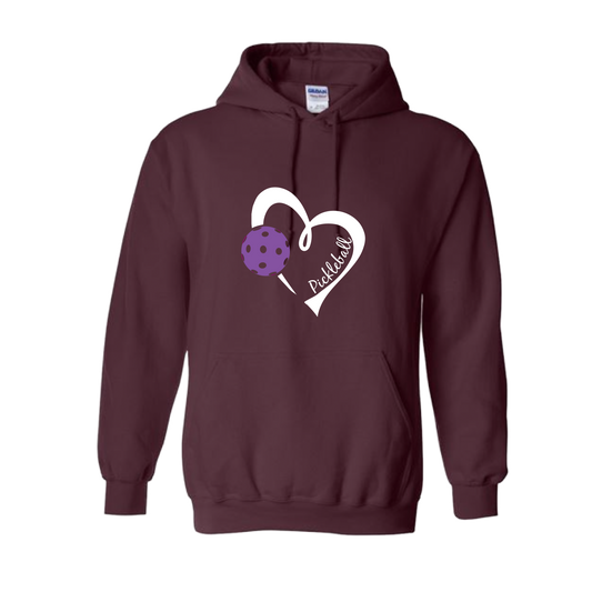 This unisex hoodie is designed to keep the wearer warm and comfortable on the Pickleball court. It features a double-lined hood, moisture-wicking material, and a front pouch pocket. With its unique design, it provides both fashion and function.