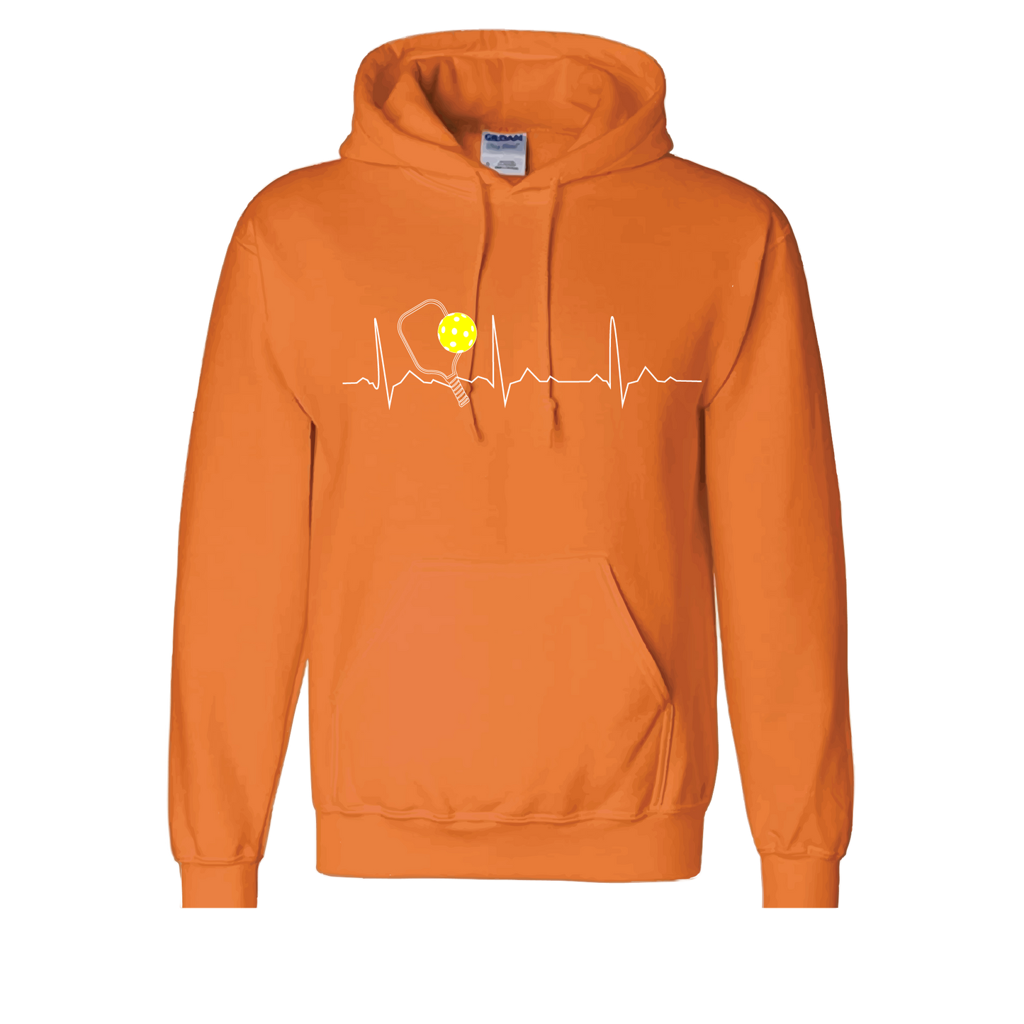 Pickleball Flower (White Yellow) | Unisex Hoodie Athletic Sweatshirt | 50% Cotton/50% Polyester