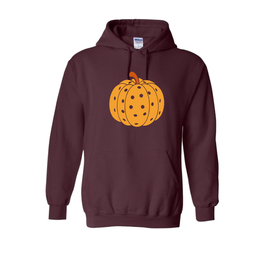 Pumpkin Pickleball | Unisex Hoodie Athletic Sweatshirt | 50% Cotton/50% Polyester