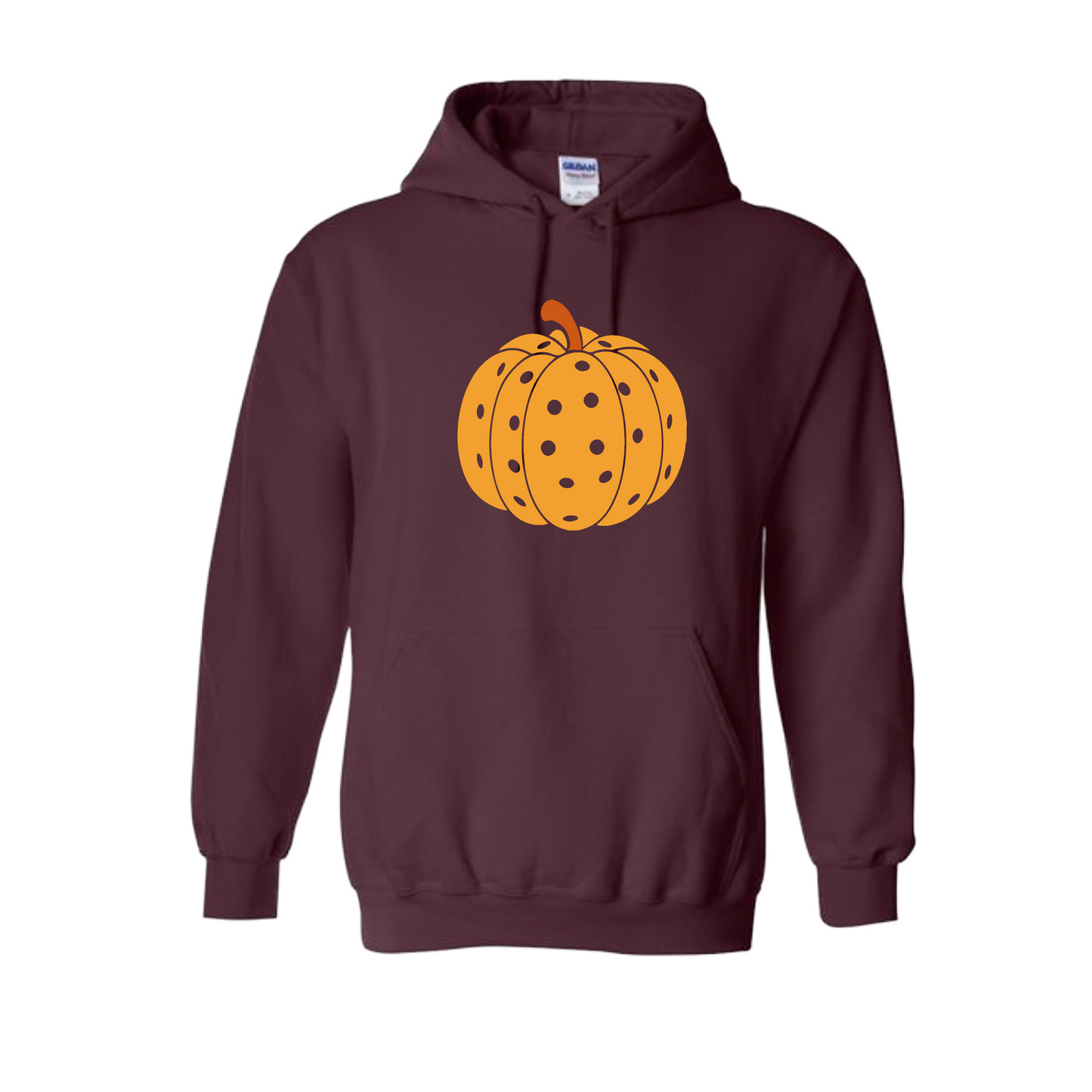 Pumpkin Pickleball | Unisex Hoodie Athletic Sweatshirt | 50% Cotton/50% Polyester