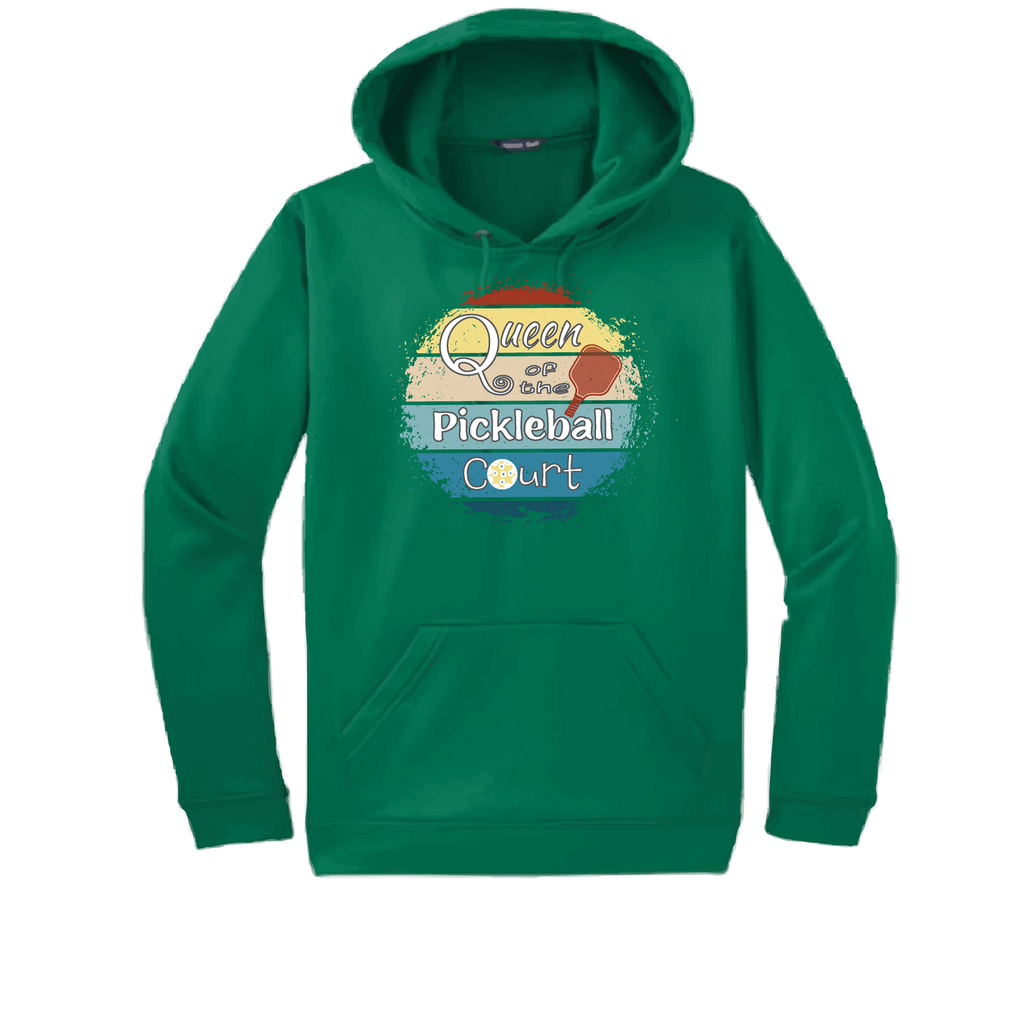 Queen of the Pickleball Court | Unisex Hoodie Athletic Sweatshirt | 50% Cotton/50% Polyester