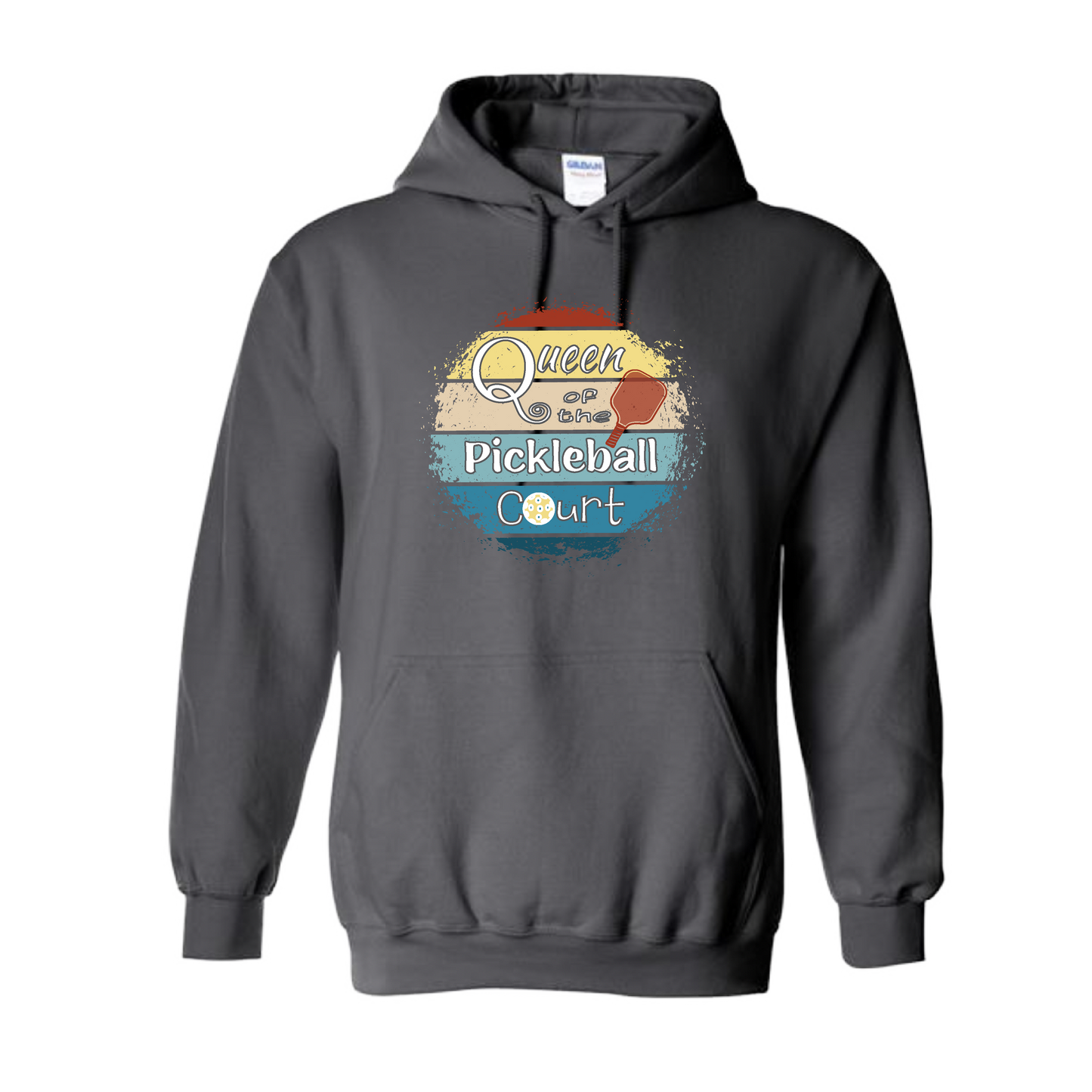 Queen of the Pickleball Court | Unisex Hoodie Athletic Sweatshirt | 50% Cotton/50% Polyester