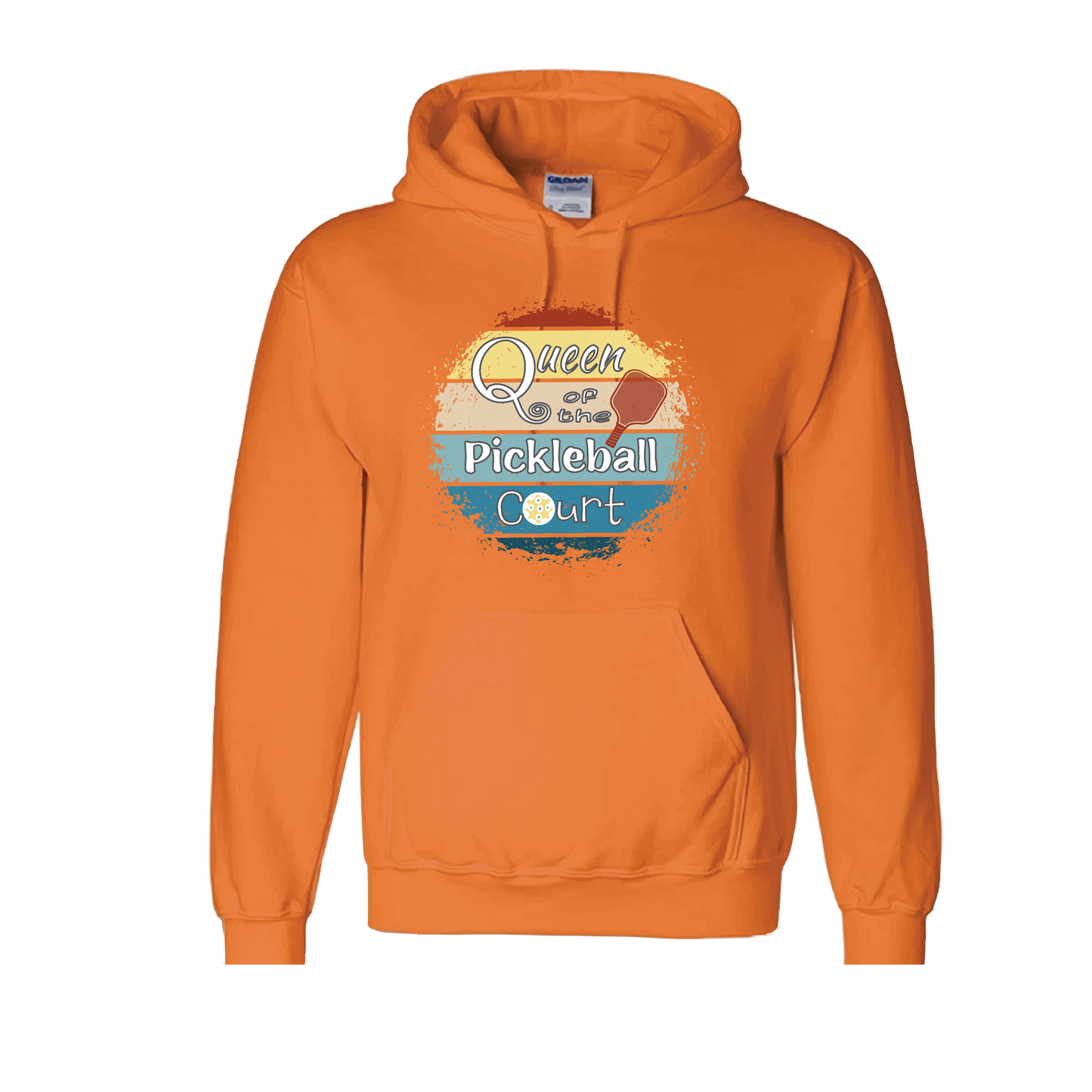 Queen of the Pickleball Court | Unisex Hoodie Athletic Sweatshirt | 50% Cotton/50% Polyester