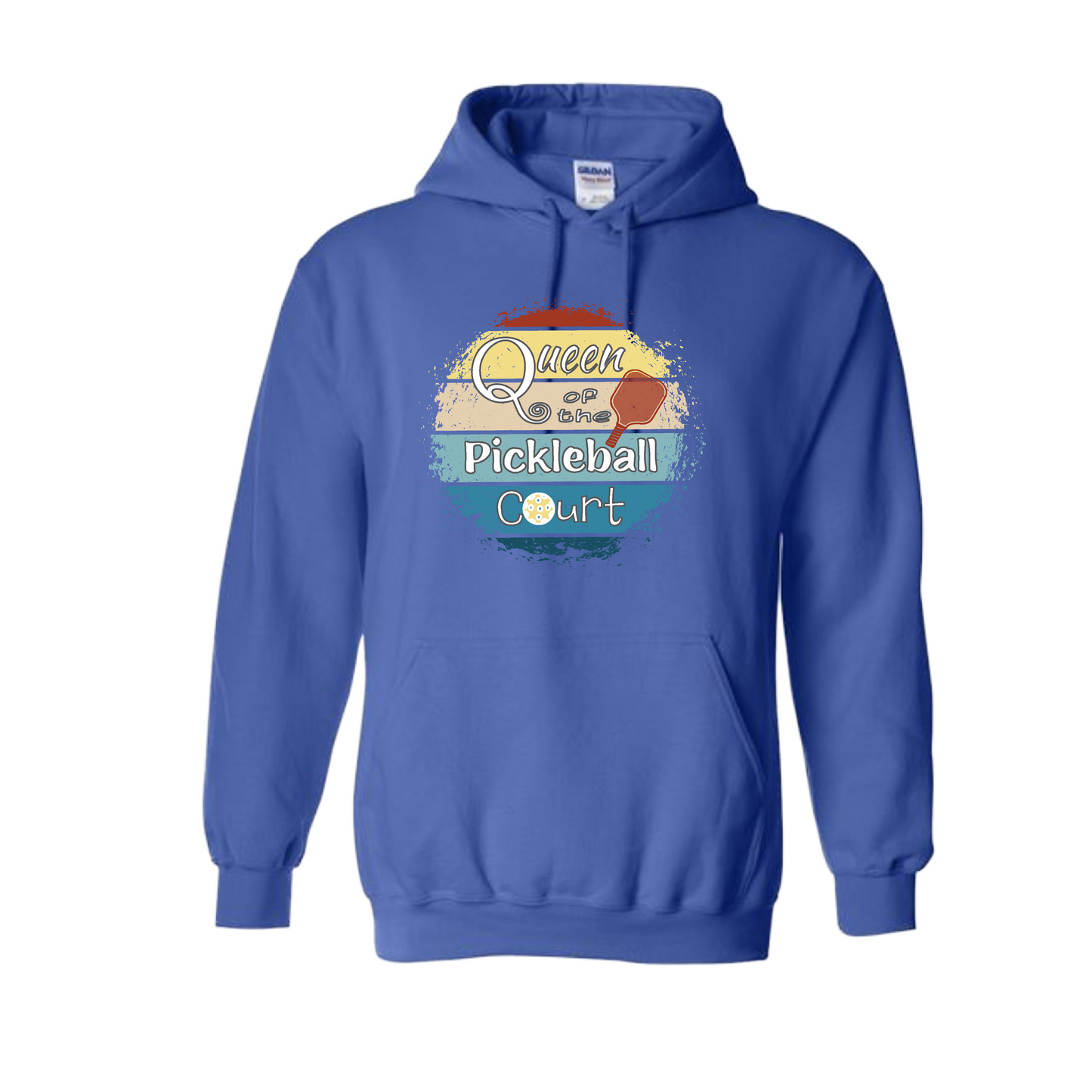 Queen of the Pickleball Court | Unisex Hoodie Athletic Sweatshirt | 50% Cotton/50% Polyester