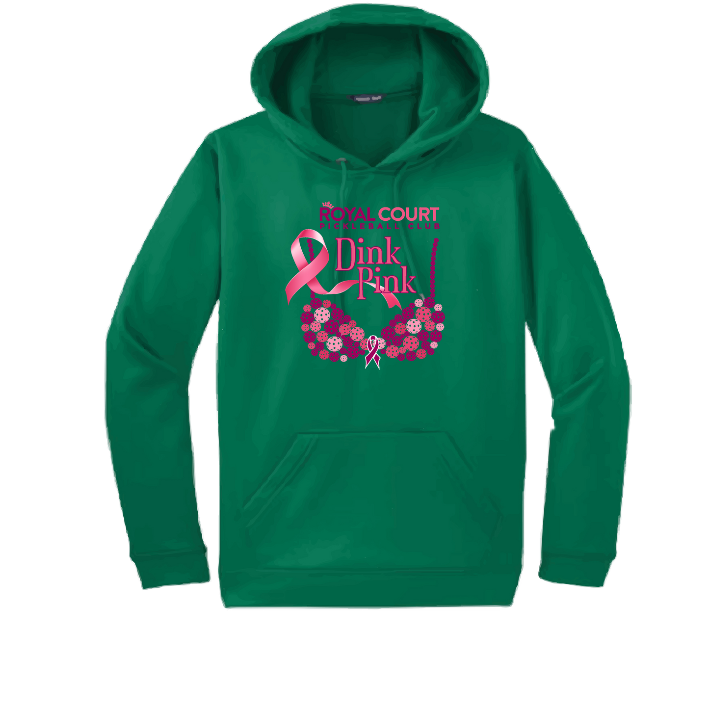 Royal Court Dink Pink | Unisex Hoodie Athletic Sweatshirt | 50% Cotton/50% Polyester