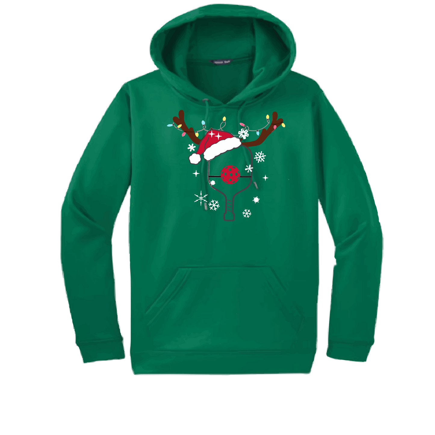 Rudolph The Pickling Reindeer Paddle | Unisex Hoodie Athletic Sweatshirt | 50% Cotton/50% Polyester