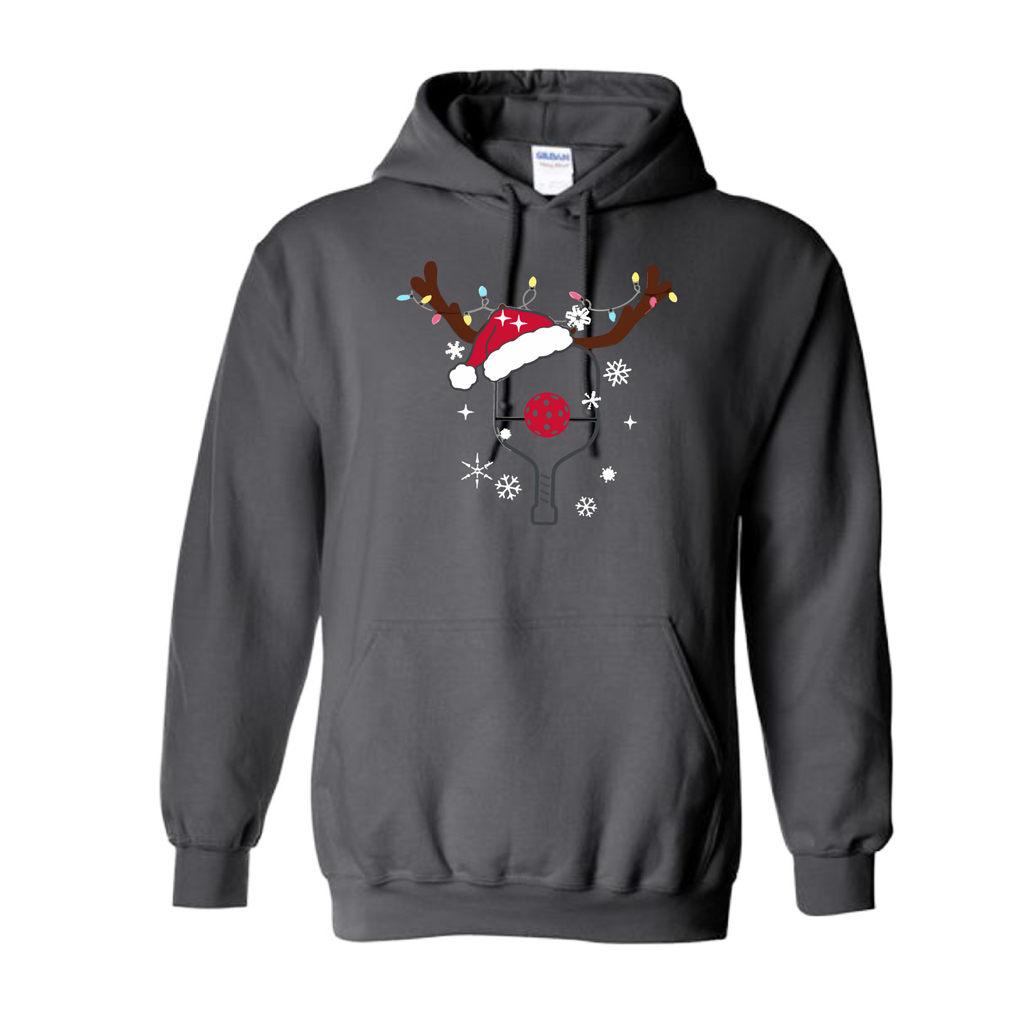 Rudolph The Pickling Reindeer Paddle | Unisex Hoodie Athletic Sweatshirt | 50% Cotton/50% Polyester