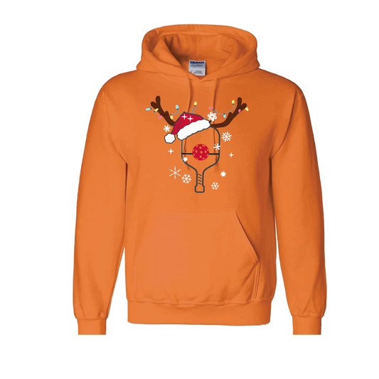 Rudolph The Pickling Reindeer Paddle | Unisex Hoodie Athletic Sweatshirt | 50% Cotton/50% Polyester