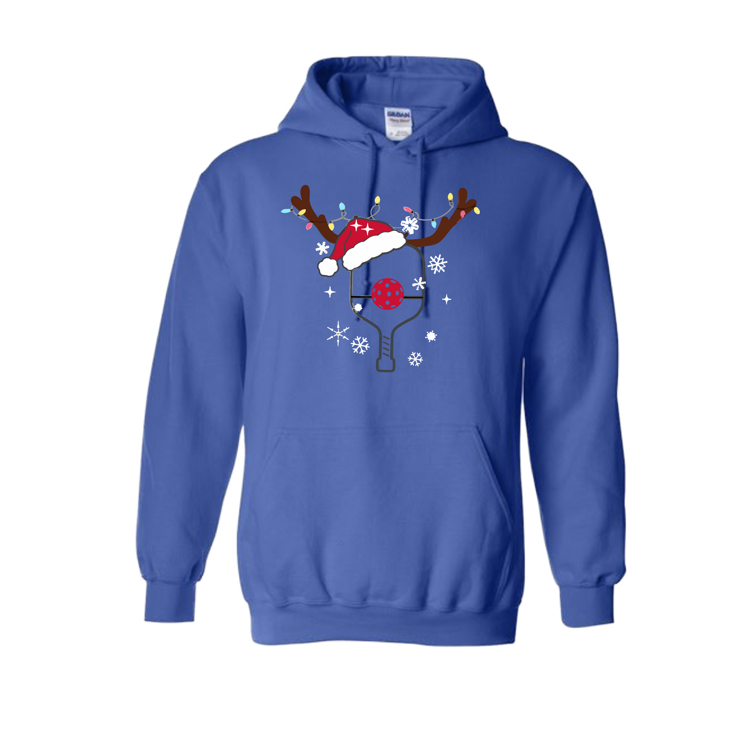 Rudolph The Pickling Reindeer Paddle | Unisex Hoodie Athletic Sweatshirt | 50% Cotton/50% Polyester