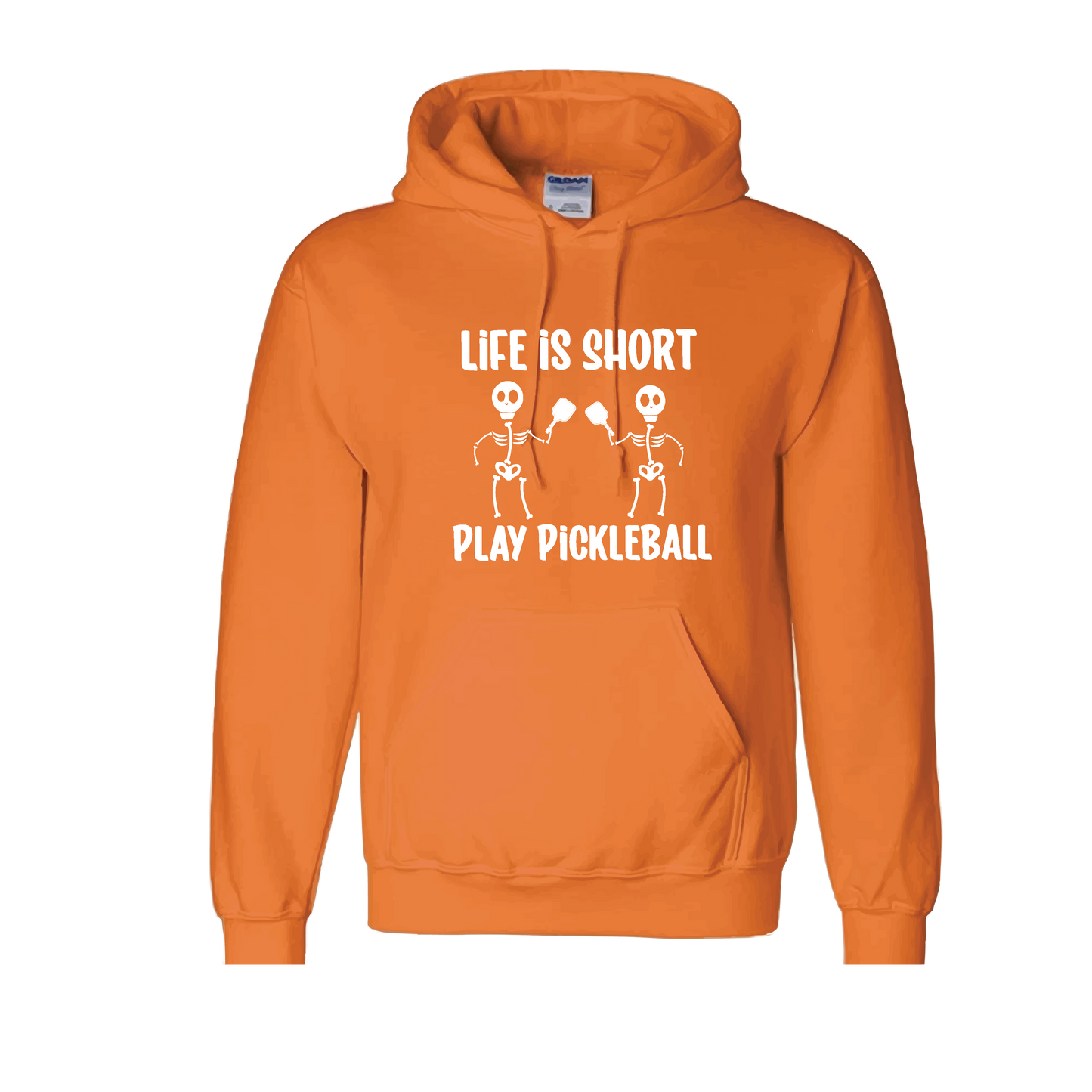 Life Is Short Skeletons | Unisex Hoodie Athletic Sweatshirt | 50% Cotton/50% Polyester