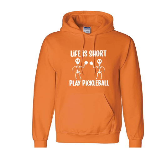 Life is Short Skeletons | Unisex Hoodie Athletic Sweatshirt | 50% Cotton/50% Polyester