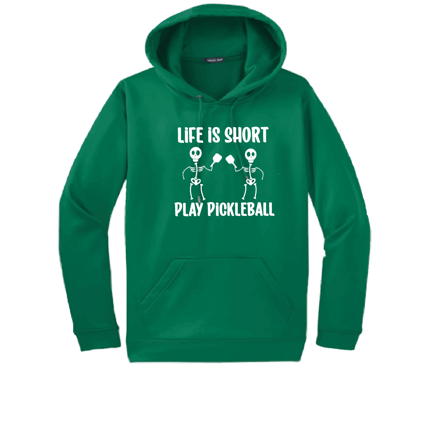 Life Is Short Skeletons | Unisex Hoodie Athletic Sweatshirt | 50% Cotton/50% Polyester