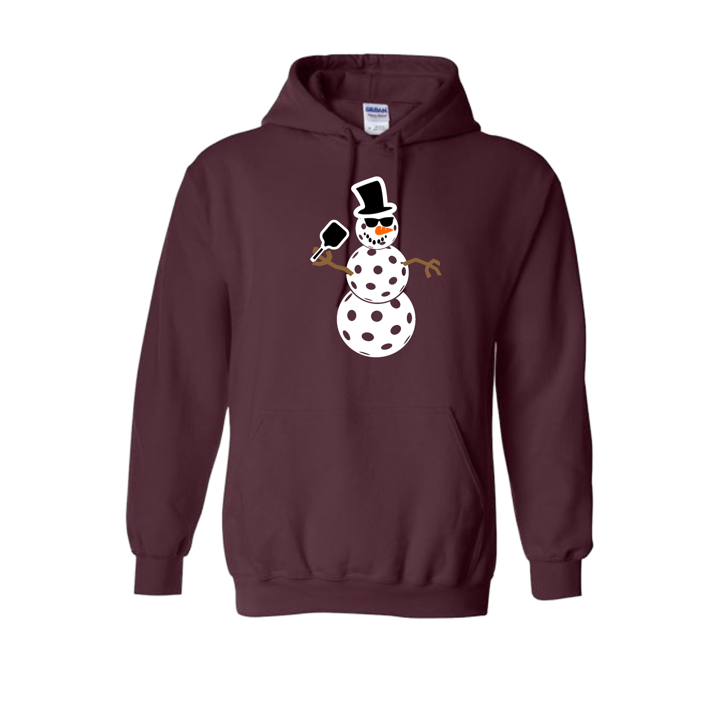 Snowman | Unisex Hoodie Athletic Sweatshirt | 50% Cotton/50% Polyester