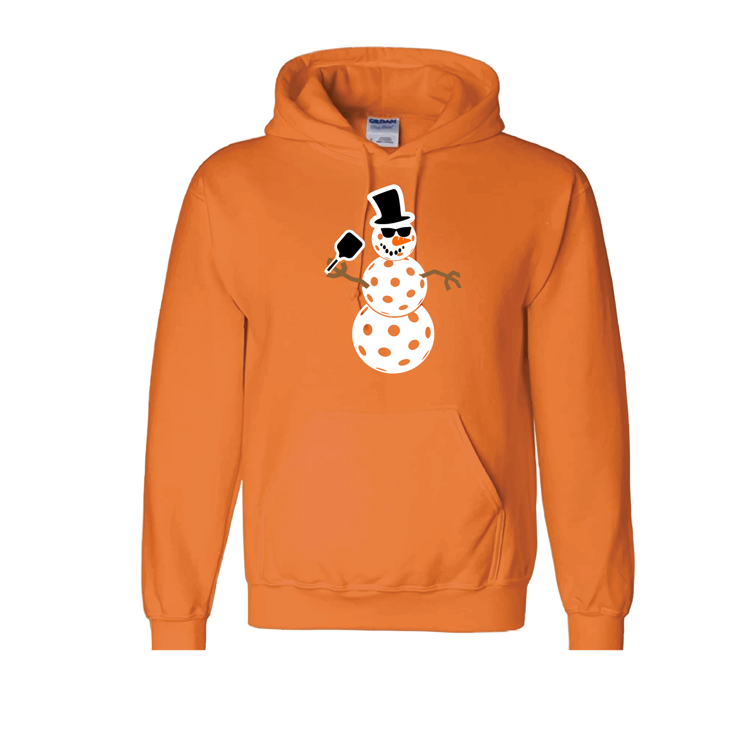 Snowman | Unisex Hoodie Athletic Sweatshirt | 50% Cotton/50% Polyester