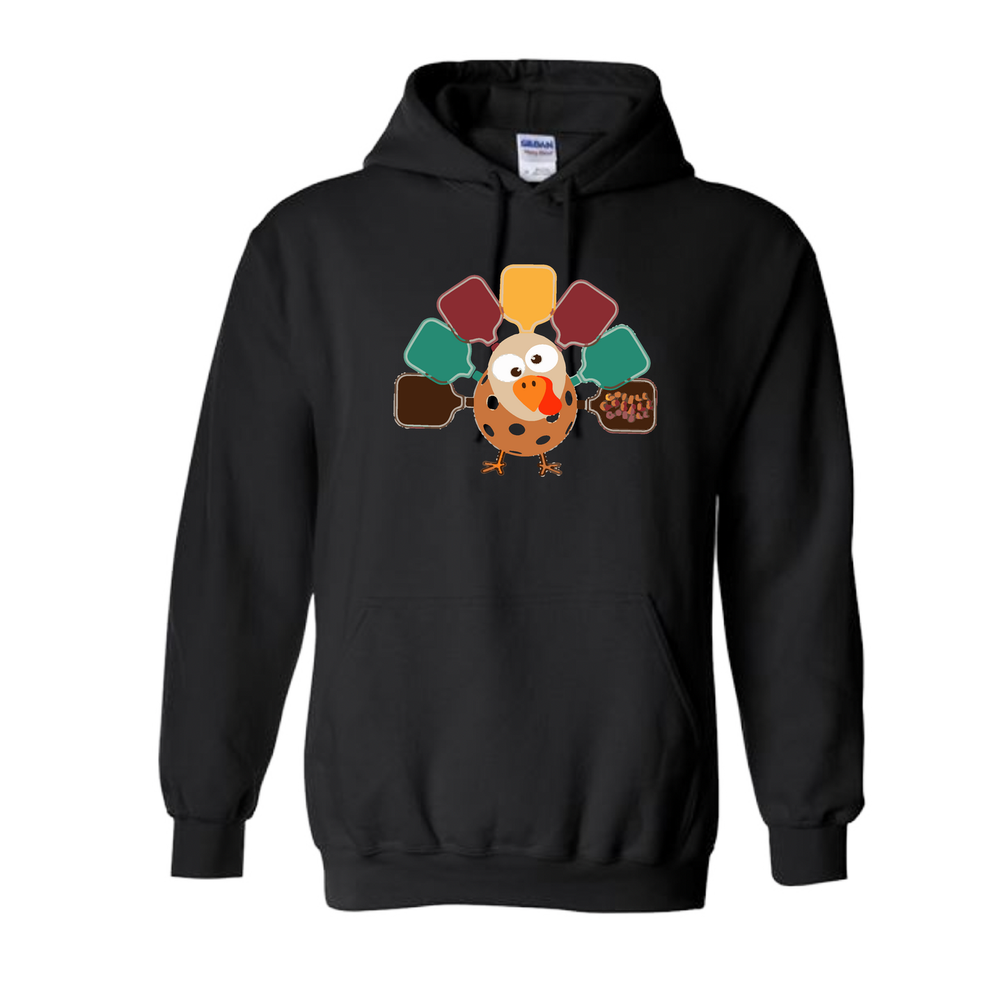 Turkey Pickleball | Unisex Hoodie Athletic Sweatshirt | 50% Cotton/50% Polyester