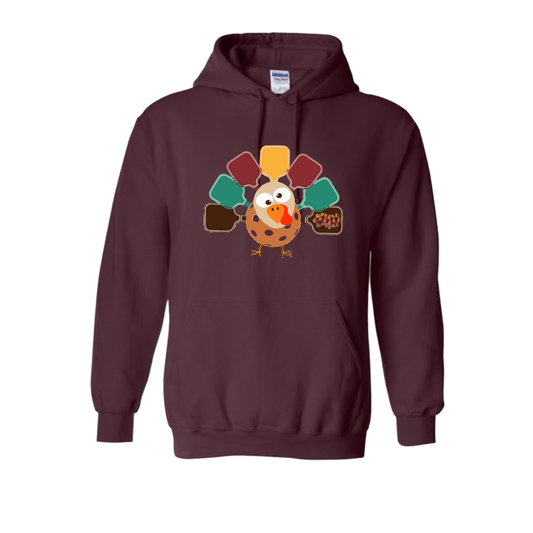 Turkey Pickleball | Unisex Hoodie Athletic Sweatshirt | 50% Cotton/50% Polyester