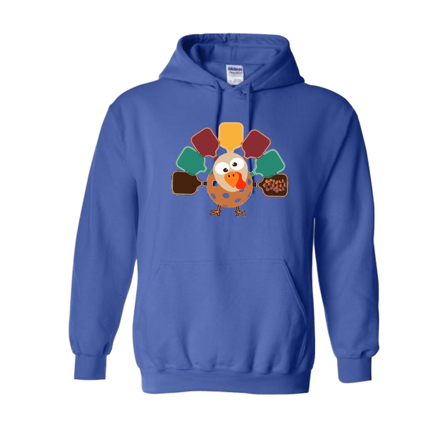 Turkey Pickleball | Unisex Hoodie Athletic Sweatshirt | 50% Cotton/50% Polyester