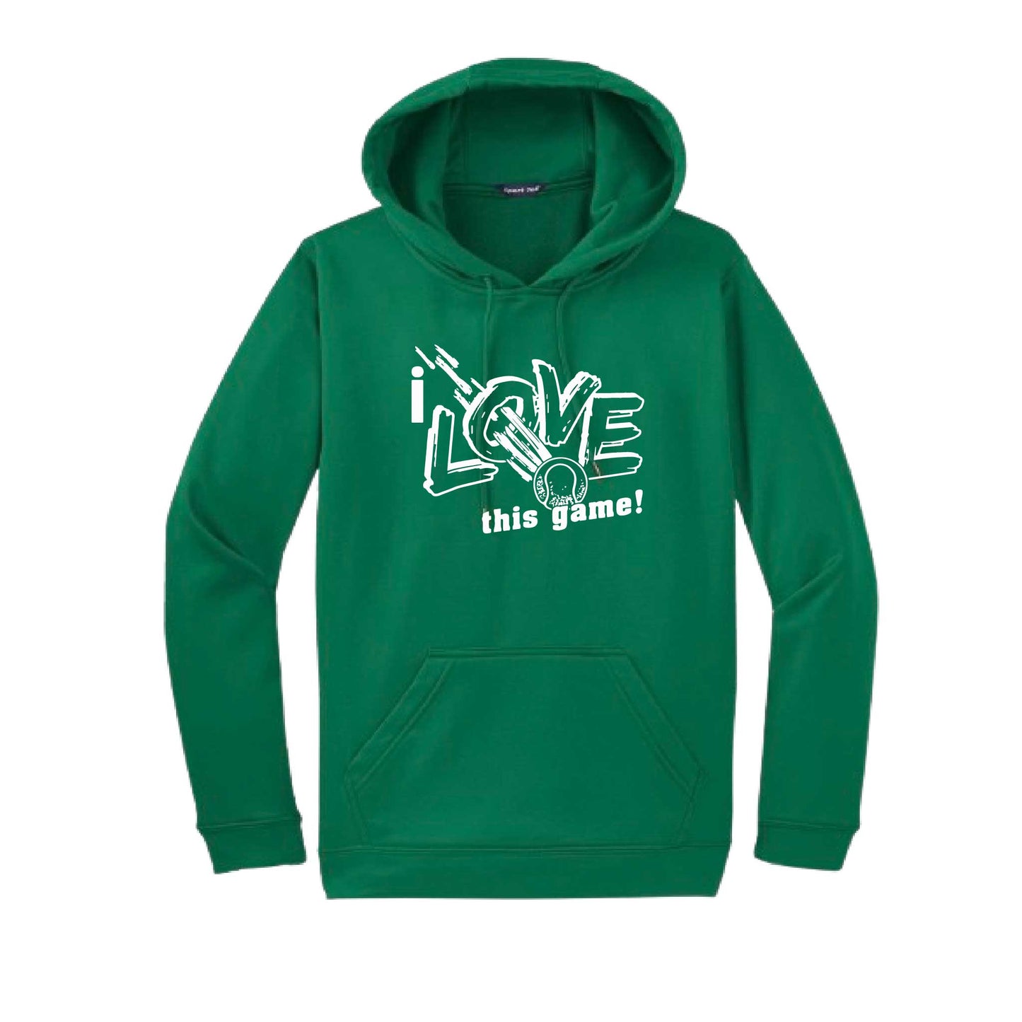 I Love This Game | Unisex Hoodie Athletic Tennis Sweatshirt | 50% Cotton/50% Polyester
